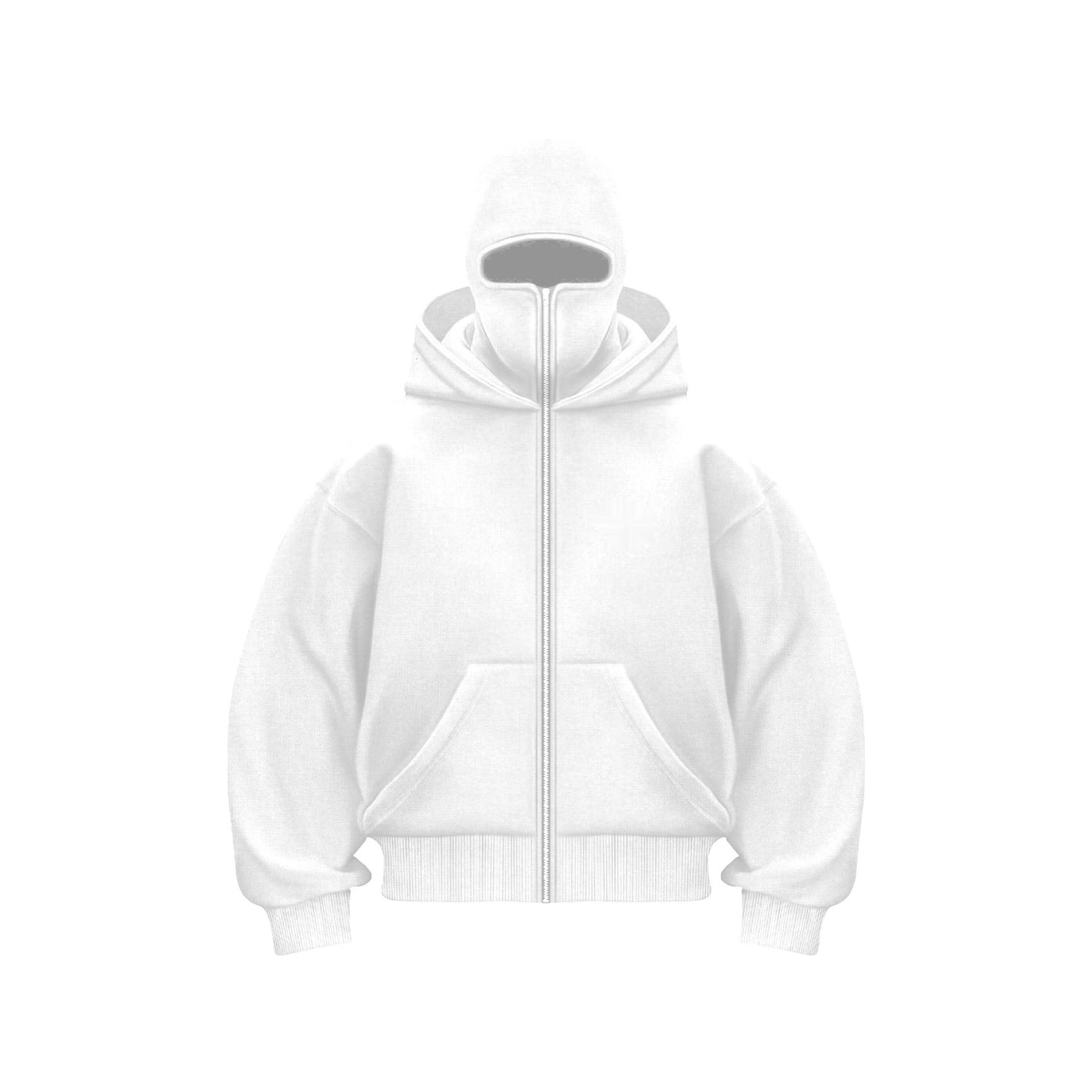 Zip Up Face Mask Hoodie